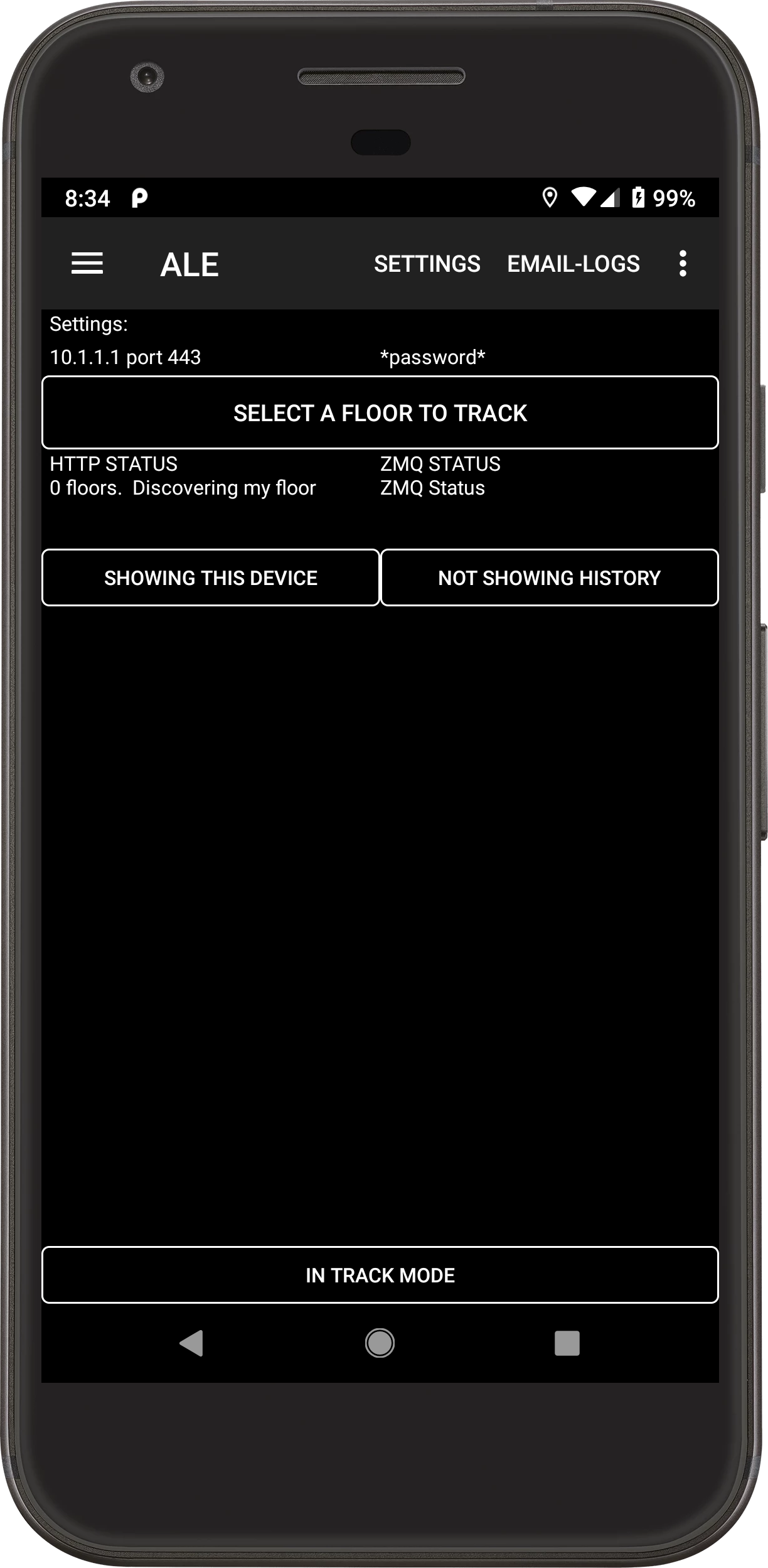 March 2023 ALE screen in Aruba Utilities